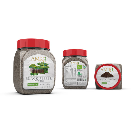 Amro Organic Black Pepper Fine Ground-100g
