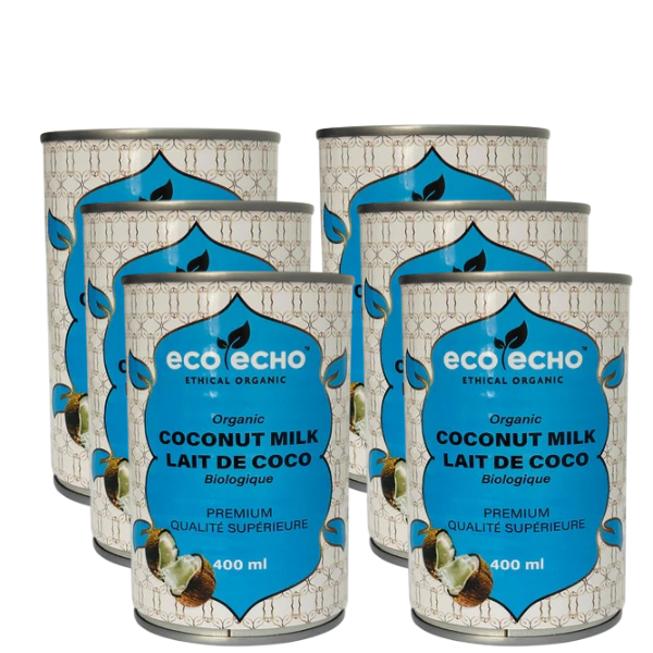 EcoEcho Organic Coco Milk - 17% - 400ml x 6 Combo Deal