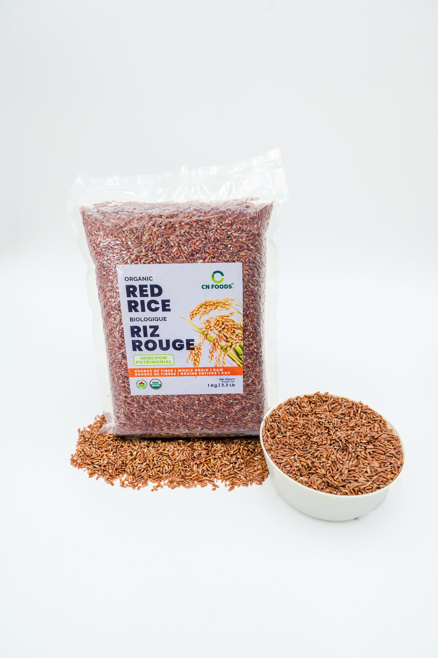 CN Foods Organic Red Rice - 1kg