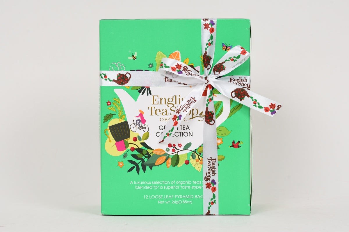 English Tea Shop Organic Premium Green Collection - 12 Nylon Pyramid Bags