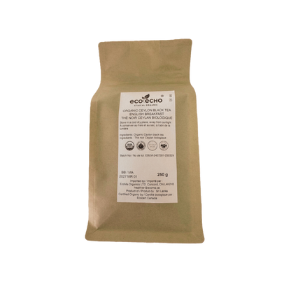 EcoEcho Organic Ceylon Black Tea - English Breakfast - Loose Tea - 250g