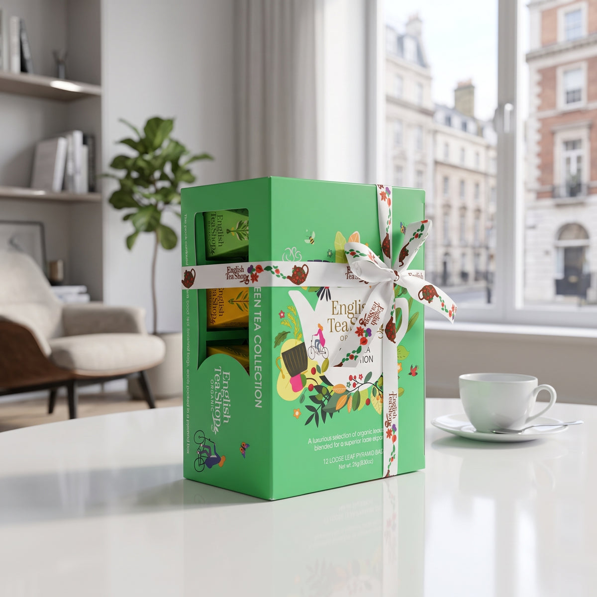 English Tea Shop Organic Premium Green Collection - 12 Nylon Pyramid Bags