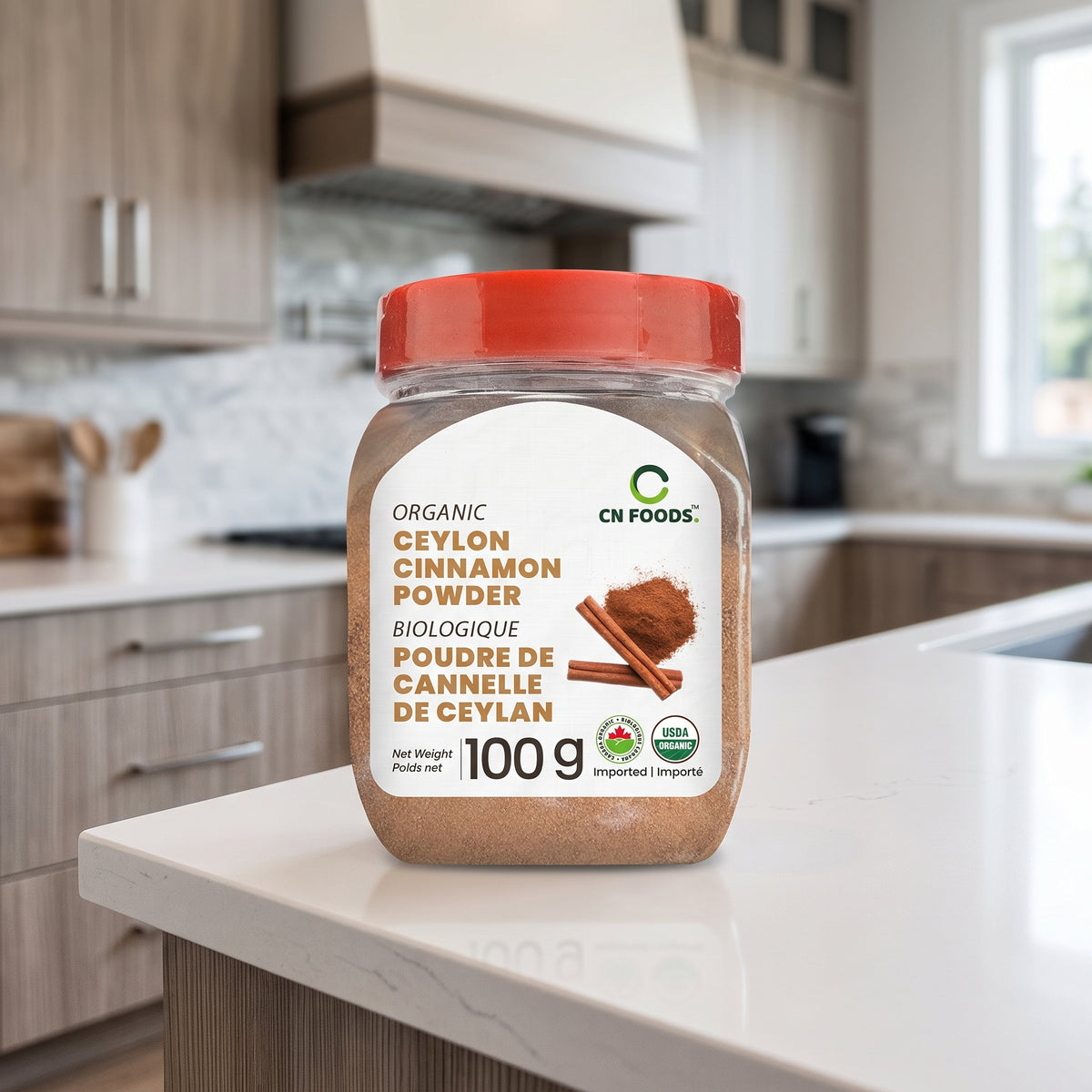 CN Foods Organic Ceylon "True" Cinnamon Fine Ground-100g