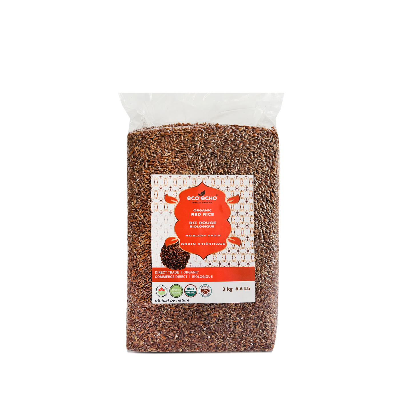 EcoEcho Organic Red Rice - 3kg
