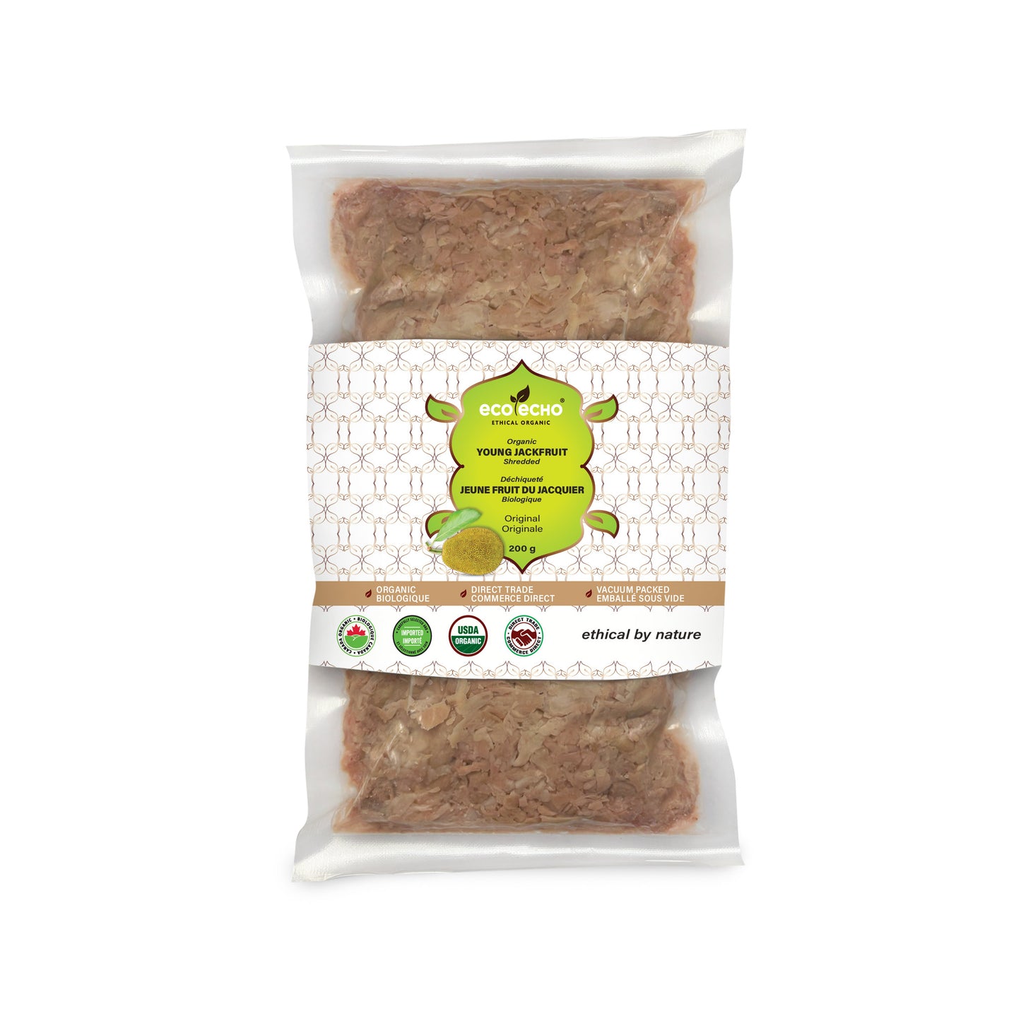 EcoEcho Organic Young Jackfruit Shredded - 200g