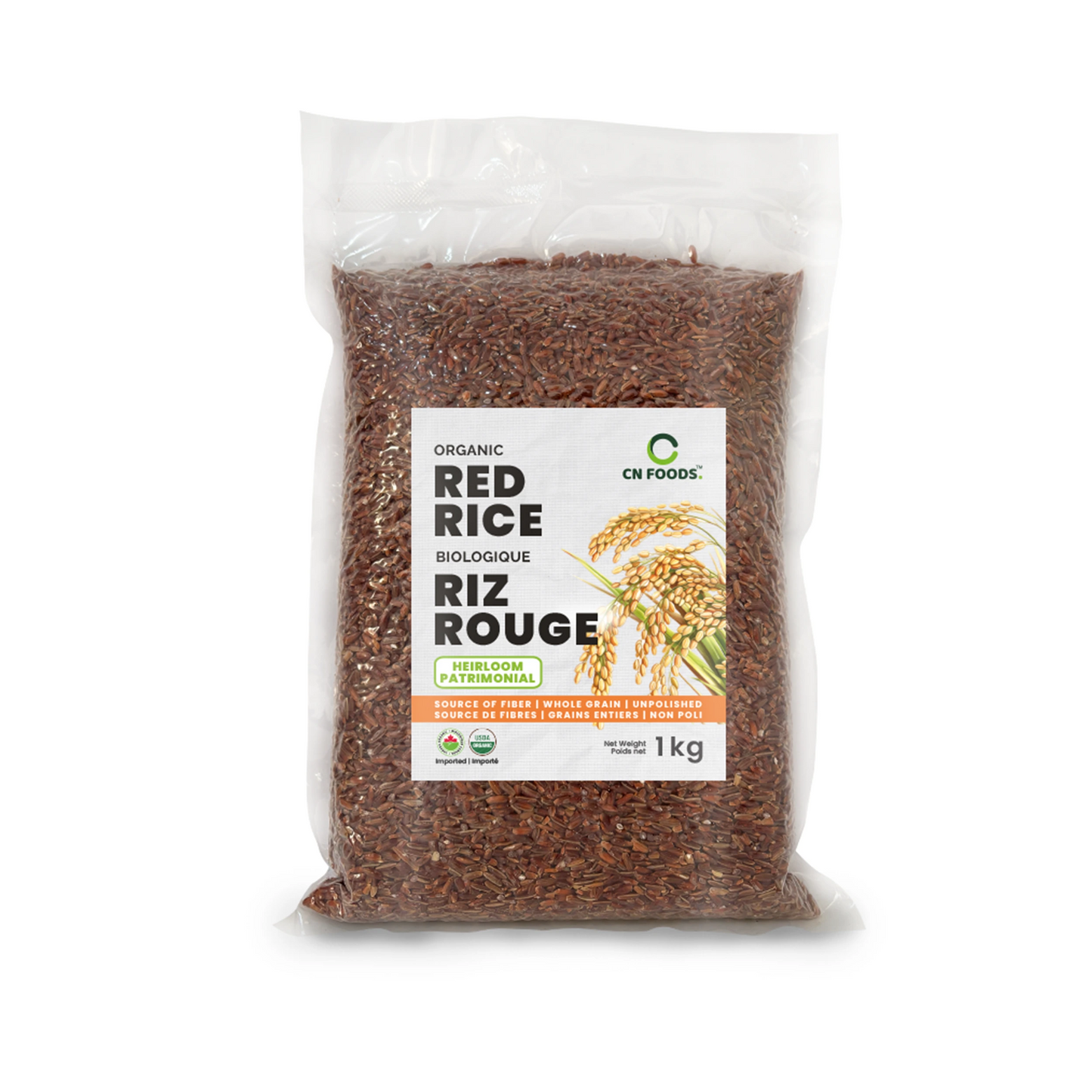 CN Foods Organic Red Rice - 1kg