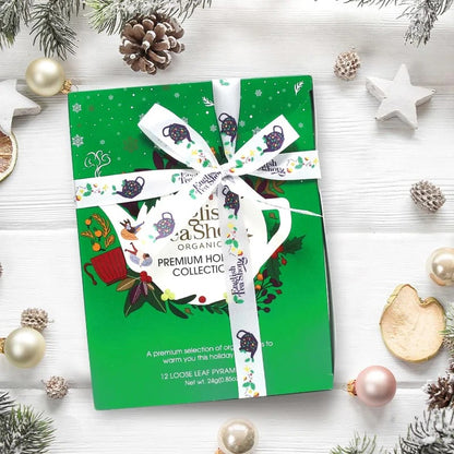 English Tea Shop Organic Premium Holiday Collection - 12 Nylon Pyramid Bags