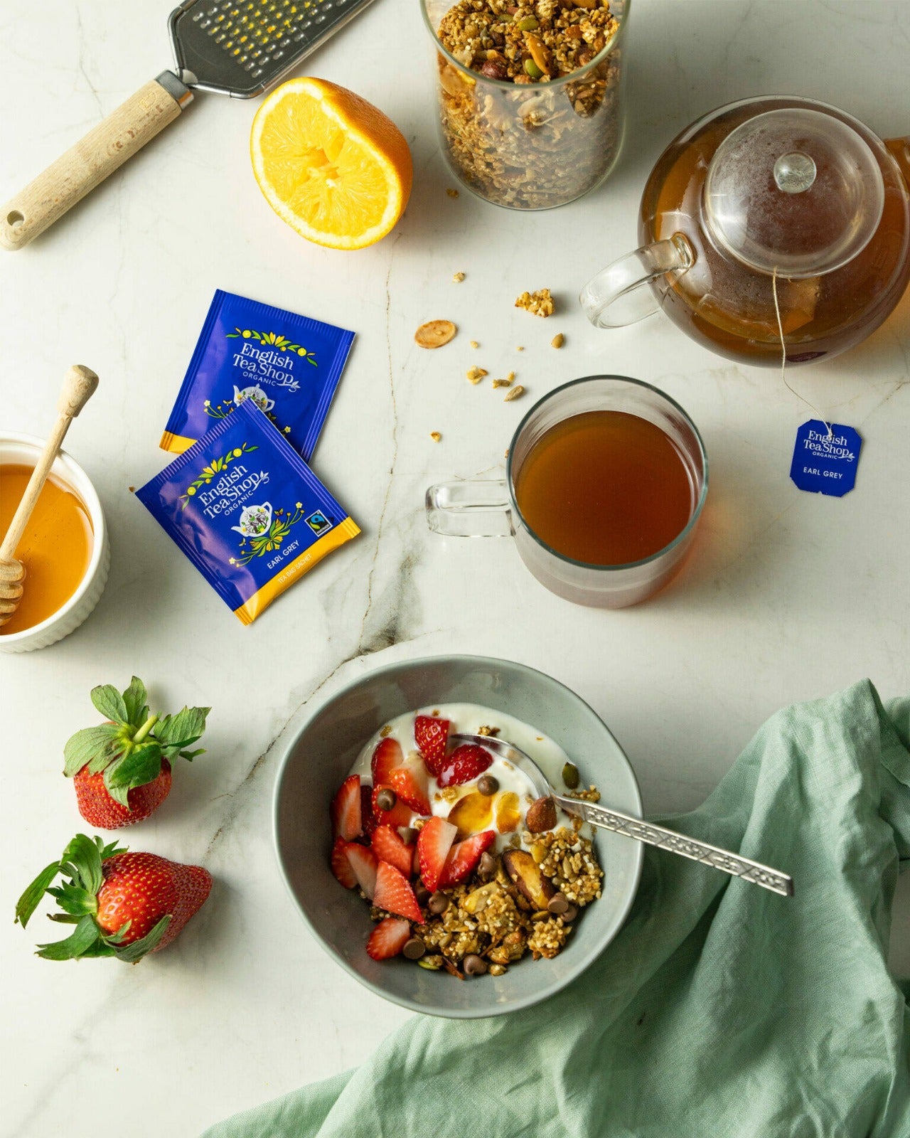 English Tea Shop Organic Fair Trade Earl Grey - 20 Tea Bags Pack