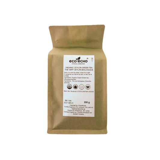 EcoEcho Organic Ceylon Green Tea - Loose Tea - 250g