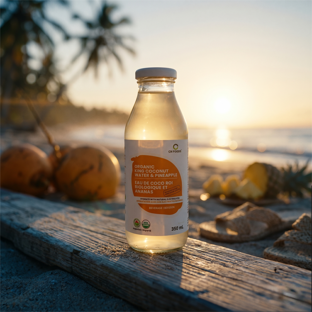 CN Foods Organic Pineapple Infused King Coconut Water - 350ml