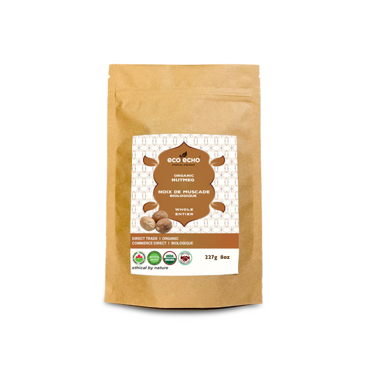 EcoEcho Organic Nutmeg Whole - 227g/100g